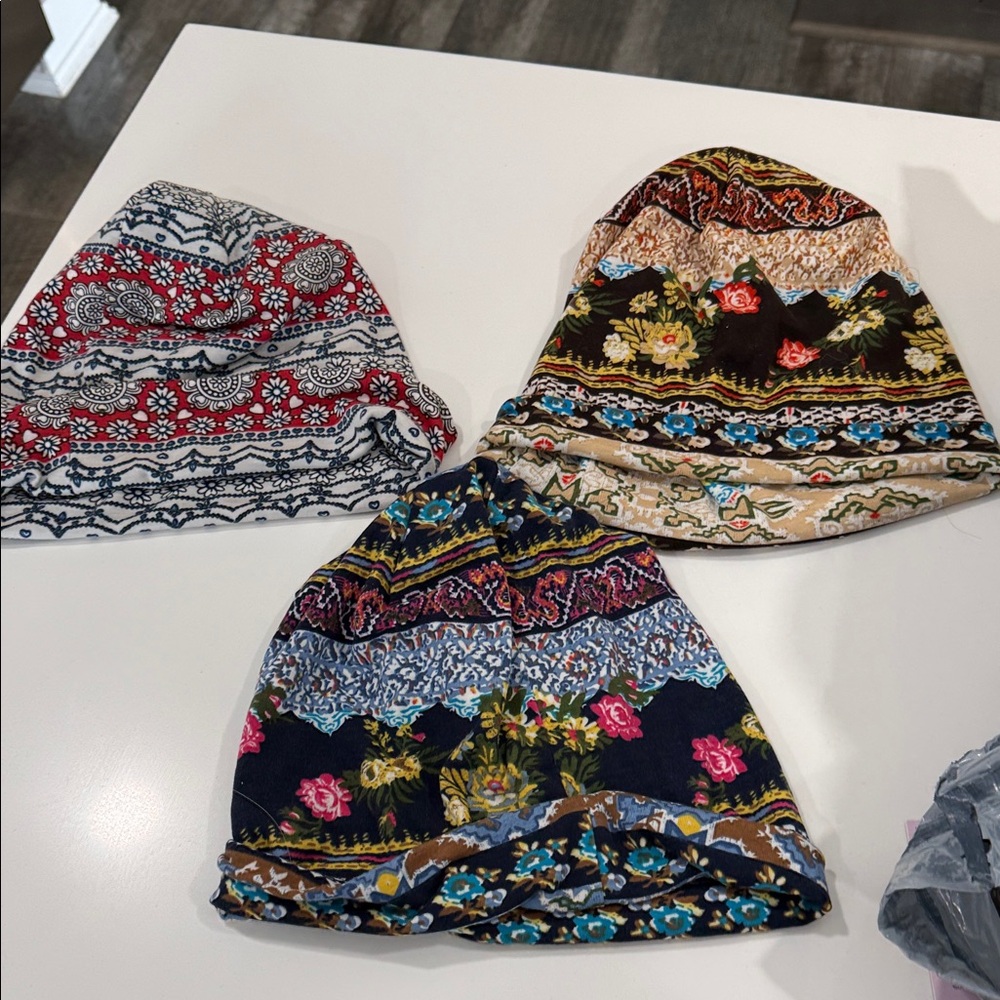 Colorful Patterned Scarves Set - Picture 2 of 2